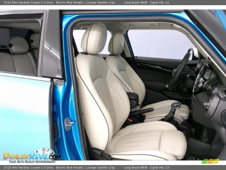 2016 Mini Hardtop Cooper S 4 Door Electric Blue Metallic / Lounge Satellite Gray Photo #6