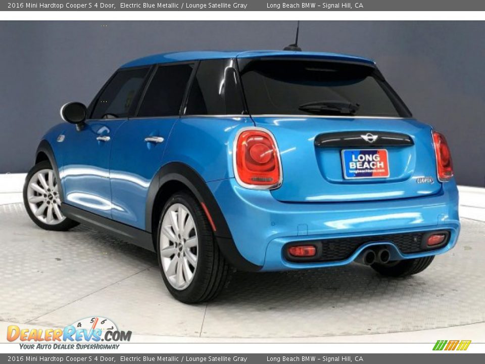 2016 Mini Hardtop Cooper S 4 Door Electric Blue Metallic / Lounge Satellite Gray Photo #10