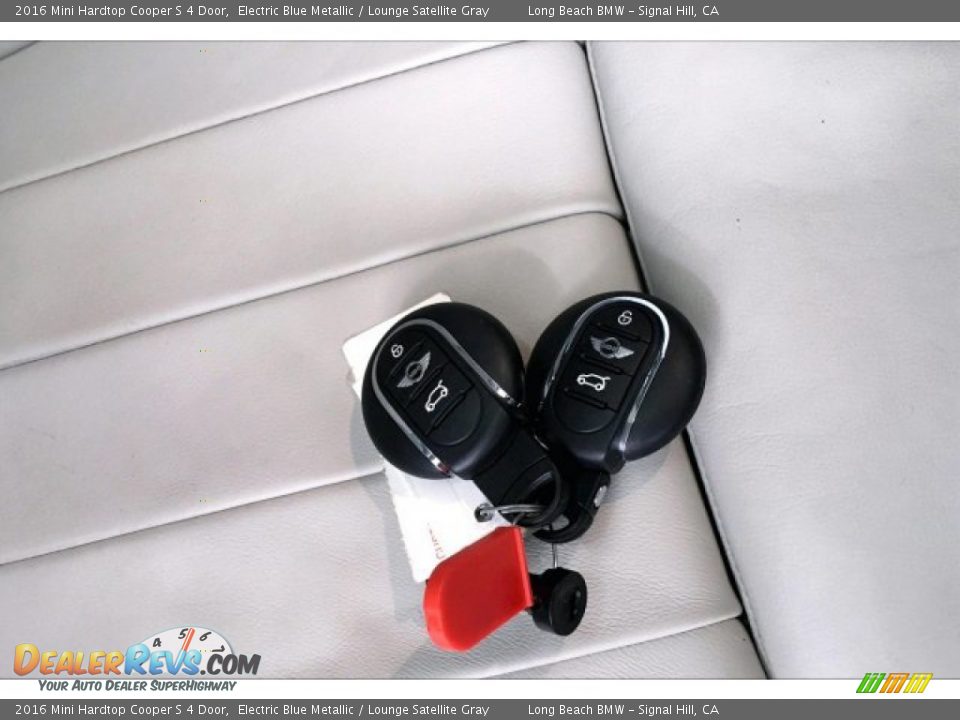 2016 Mini Hardtop Cooper S 4 Door Electric Blue Metallic / Lounge Satellite Gray Photo #11