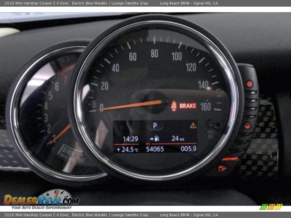 2016 Mini Hardtop Cooper S 4 Door Electric Blue Metallic / Lounge Satellite Gray Photo #16