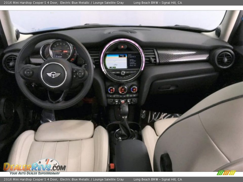 2016 Mini Hardtop Cooper S 4 Door Electric Blue Metallic / Lounge Satellite Gray Photo #20