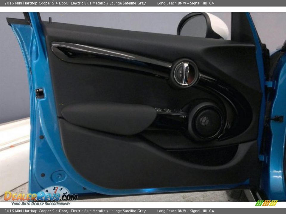 2016 Mini Hardtop Cooper S 4 Door Electric Blue Metallic / Lounge Satellite Gray Photo #21