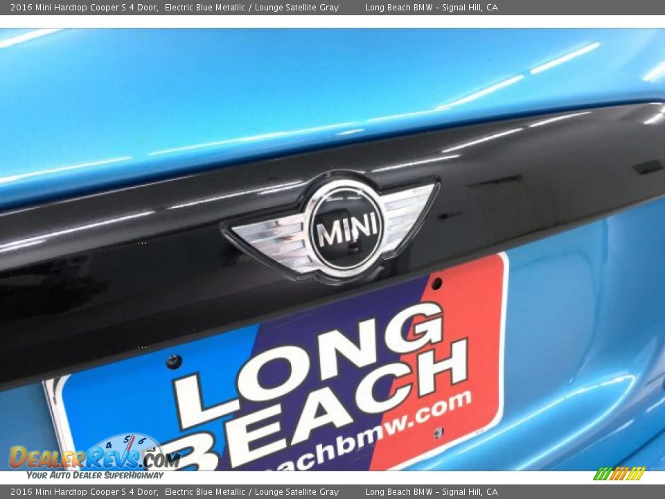 2016 Mini Hardtop Cooper S 4 Door Electric Blue Metallic / Lounge Satellite Gray Photo #23