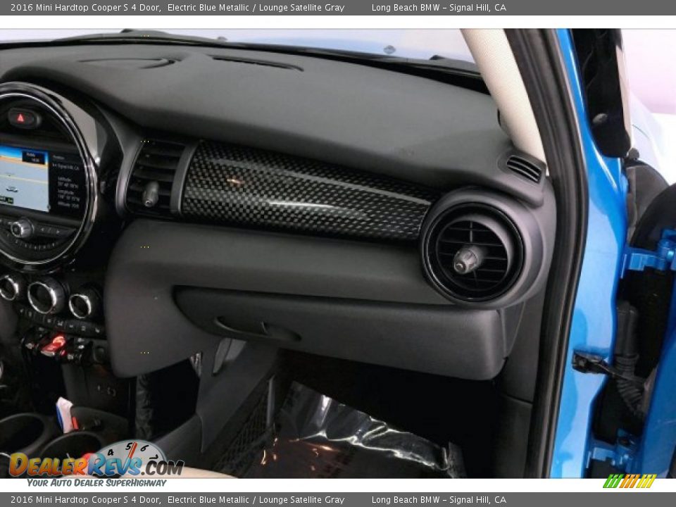 2016 Mini Hardtop Cooper S 4 Door Electric Blue Metallic / Lounge Satellite Gray Photo #24