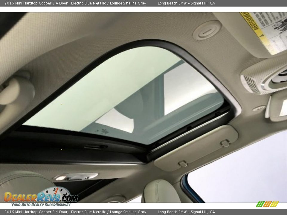 2016 Mini Hardtop Cooper S 4 Door Electric Blue Metallic / Lounge Satellite Gray Photo #25