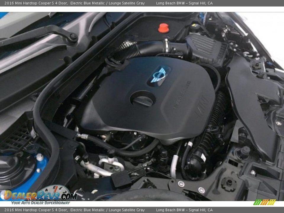 2016 Mini Hardtop Cooper S 4 Door Electric Blue Metallic / Lounge Satellite Gray Photo #27