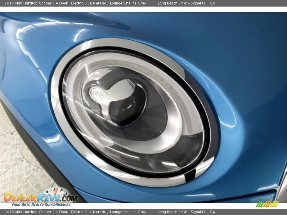 2016 Mini Hardtop Cooper S 4 Door Electric Blue Metallic / Lounge Satellite Gray Photo #28