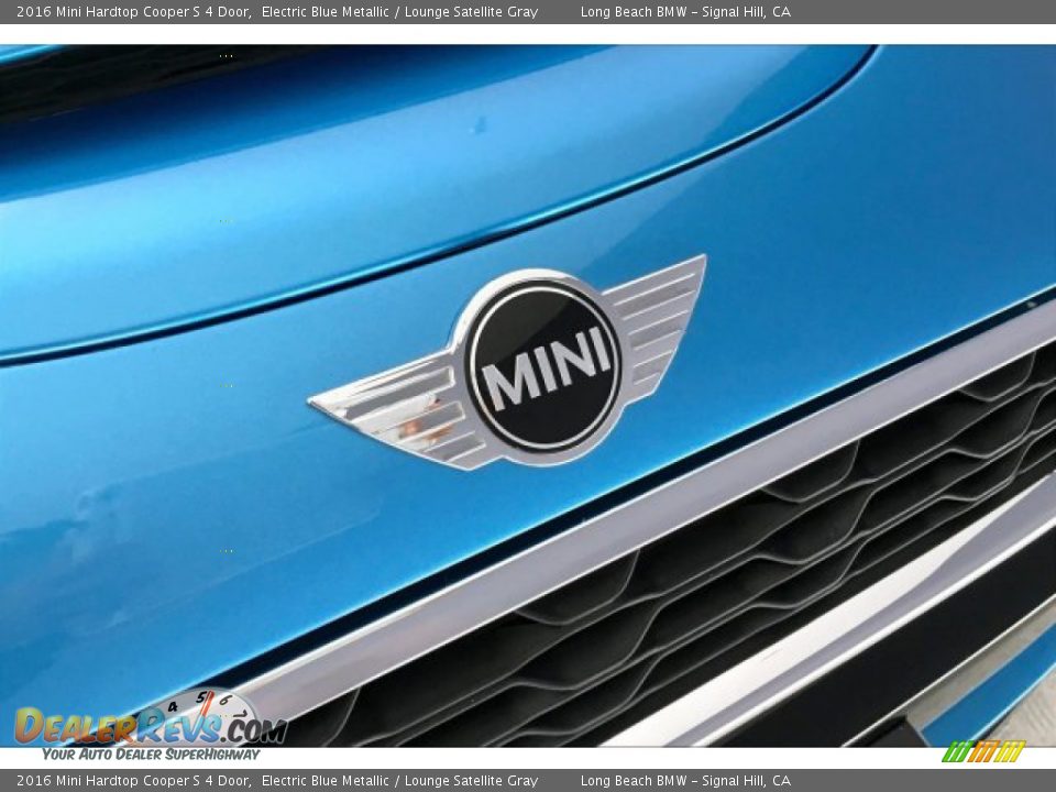 2016 Mini Hardtop Cooper S 4 Door Electric Blue Metallic / Lounge Satellite Gray Photo #29