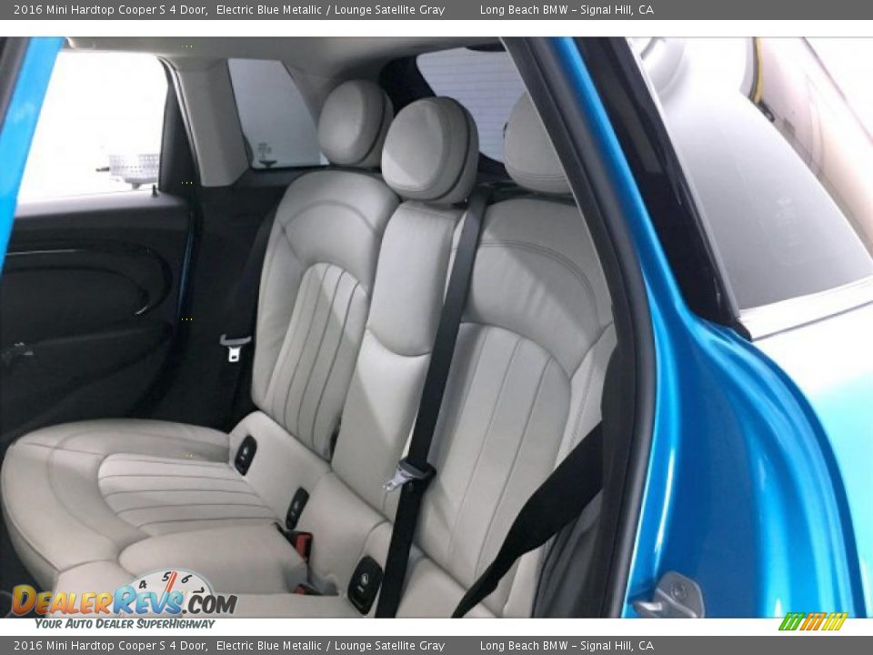 2016 Mini Hardtop Cooper S 4 Door Electric Blue Metallic / Lounge Satellite Gray Photo #33