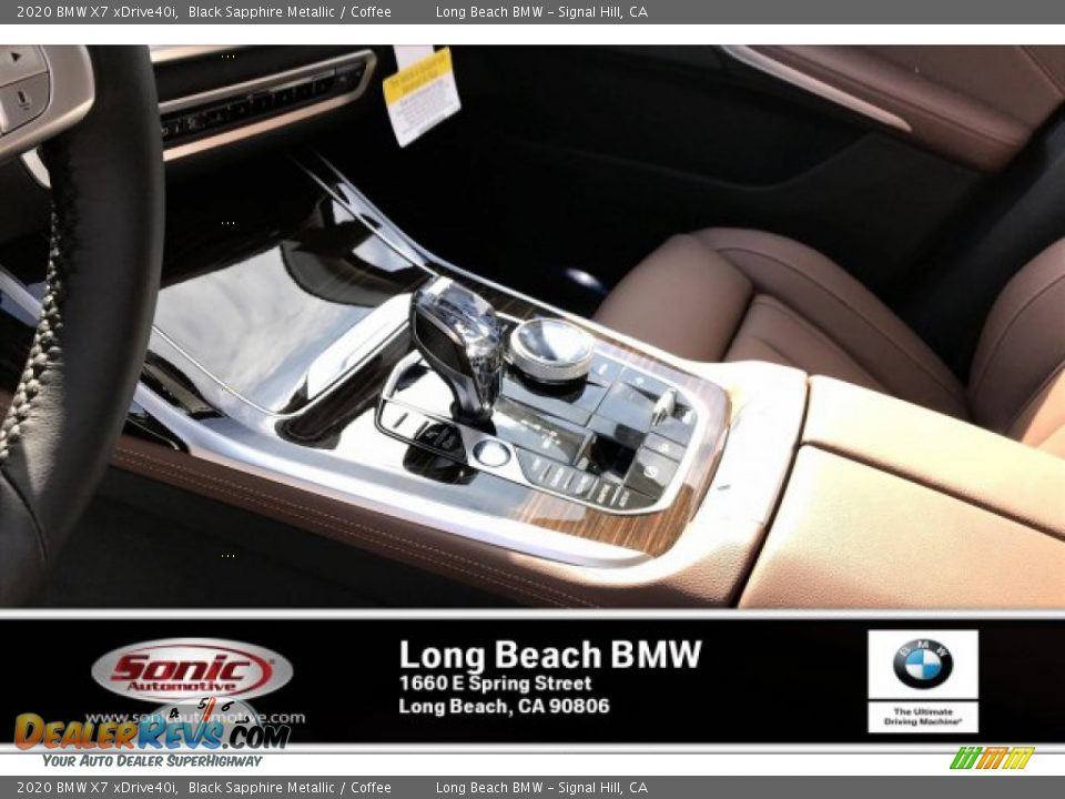 2020 BMW X7 xDrive40i Black Sapphire Metallic / Coffee Photo #6