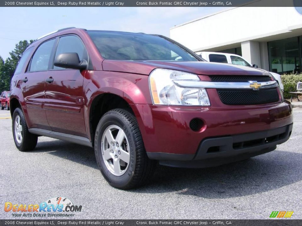 2008 Chevrolet Equinox LS Deep Ruby Red Metallic / Light Gray Photo #2