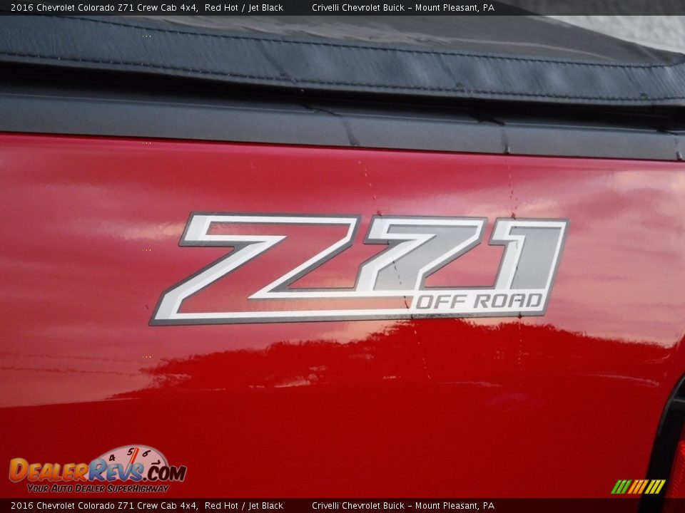 2016 Chevrolet Colorado Z71 Crew Cab 4x4 Red Hot / Jet Black Photo #5