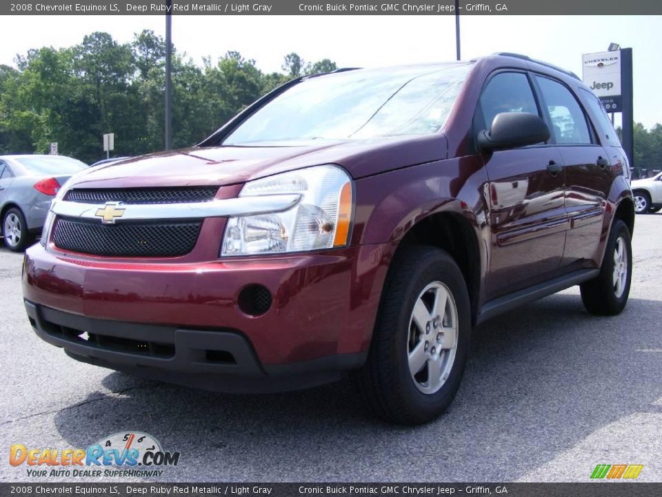 2008 Chevrolet Equinox LS Deep Ruby Red Metallic / Light Gray Photo #4