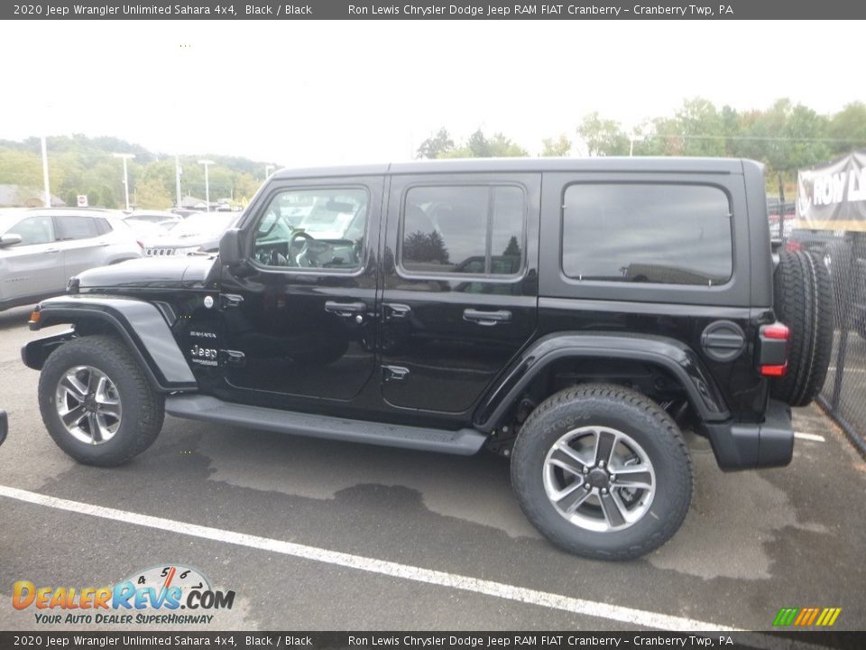 2020 Jeep Wrangler Unlimited Sahara 4x4 Black / Black Photo #2