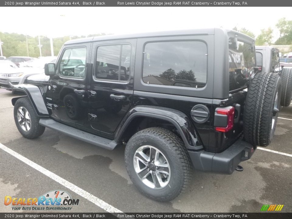 2020 Jeep Wrangler Unlimited Sahara 4x4 Black / Black Photo #3