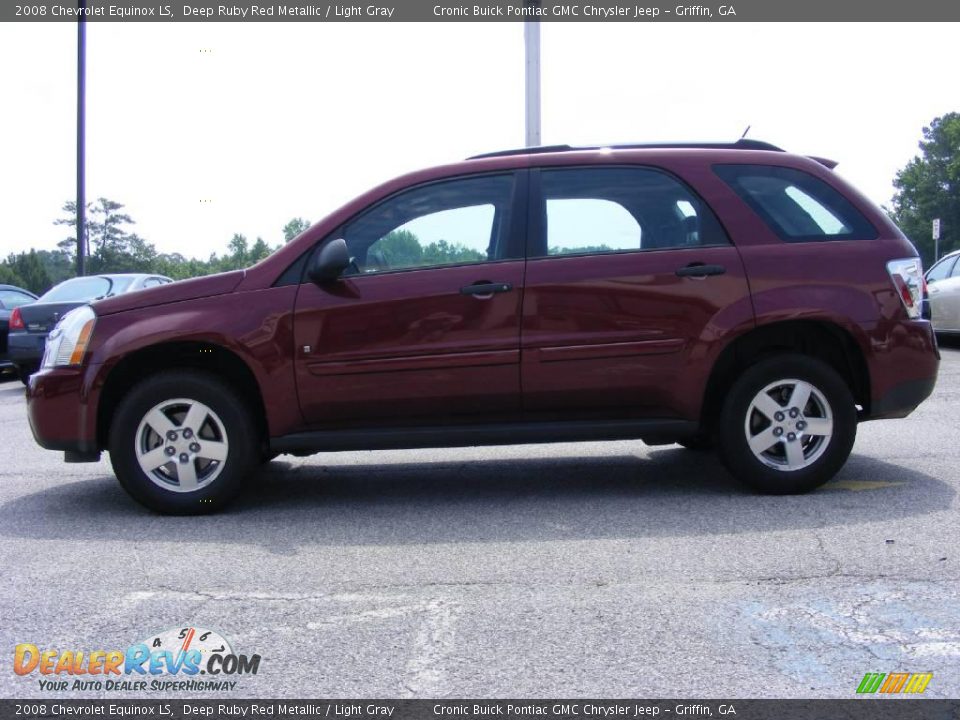 2008 Chevrolet Equinox LS Deep Ruby Red Metallic / Light Gray Photo #5