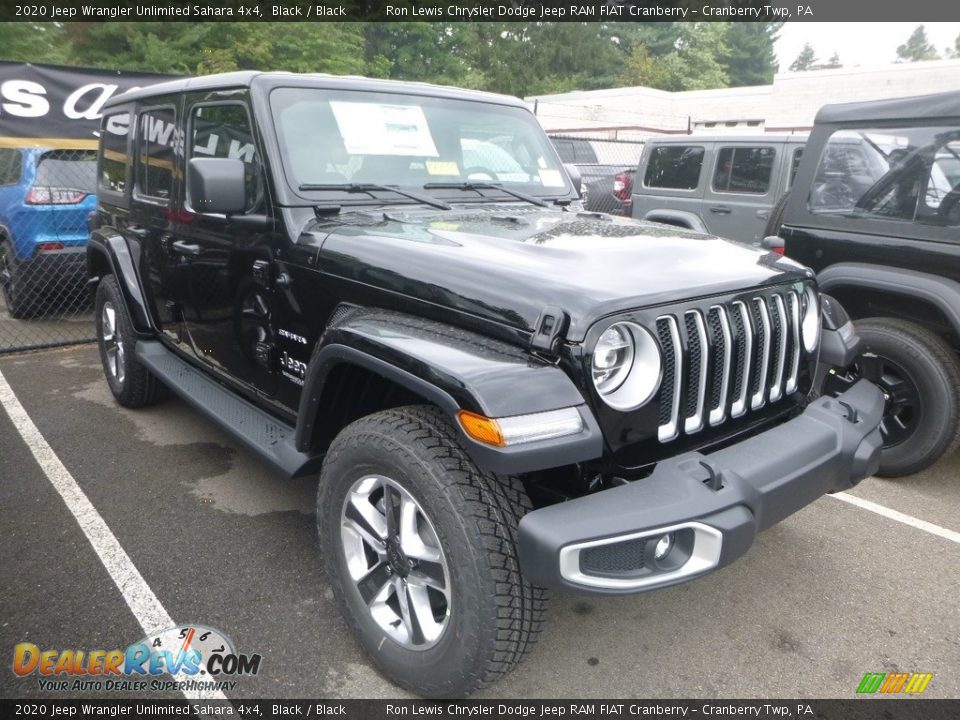 2020 Jeep Wrangler Unlimited Sahara 4x4 Black / Black Photo #5