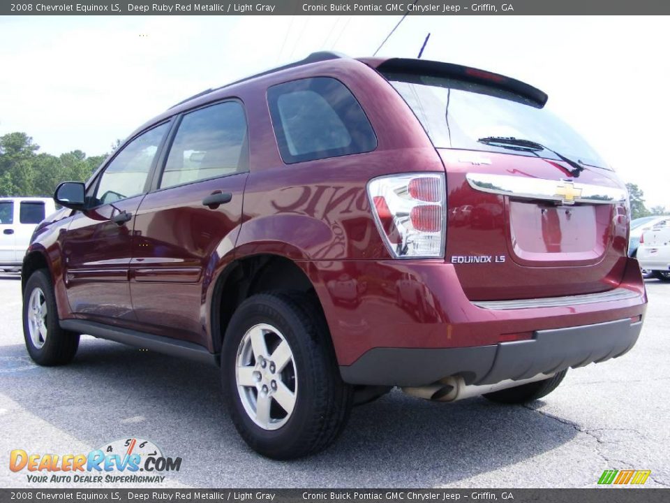 2008 Chevrolet Equinox LS Deep Ruby Red Metallic / Light Gray Photo #6
