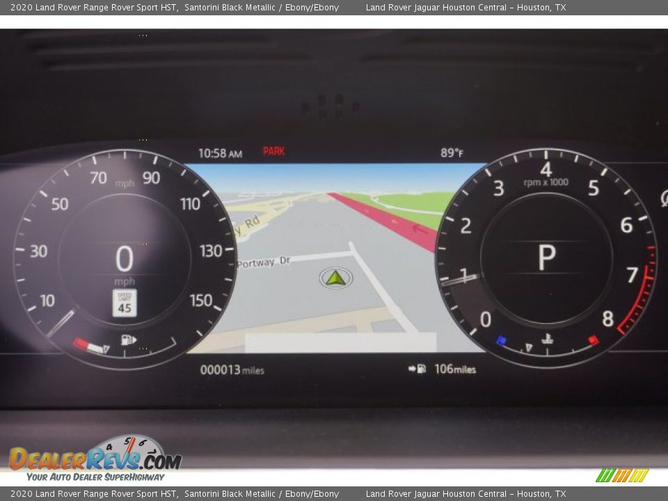 2020 Land Rover Range Rover Sport HST Santorini Black Metallic / Ebony/Ebony Photo #15