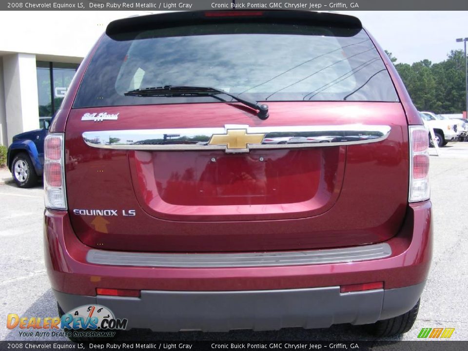 2008 Chevrolet Equinox LS Deep Ruby Red Metallic / Light Gray Photo #7