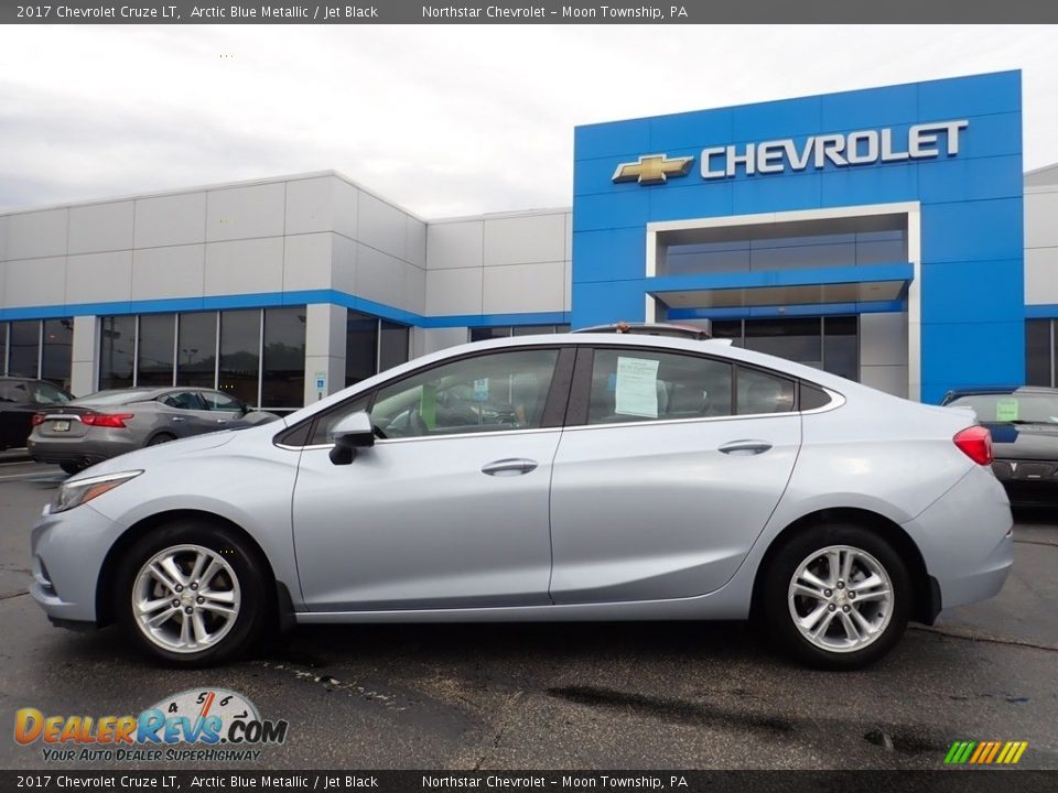 2017 Chevrolet Cruze LT Arctic Blue Metallic / Jet Black Photo #3