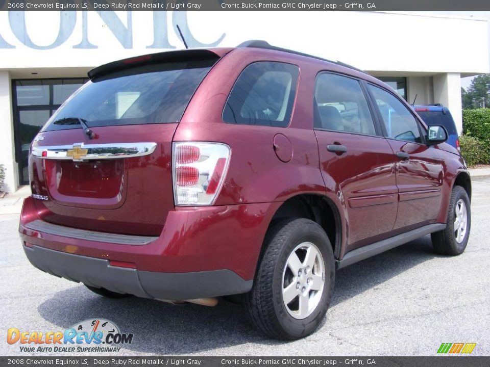 2008 Chevrolet Equinox LS Deep Ruby Red Metallic / Light Gray Photo #8