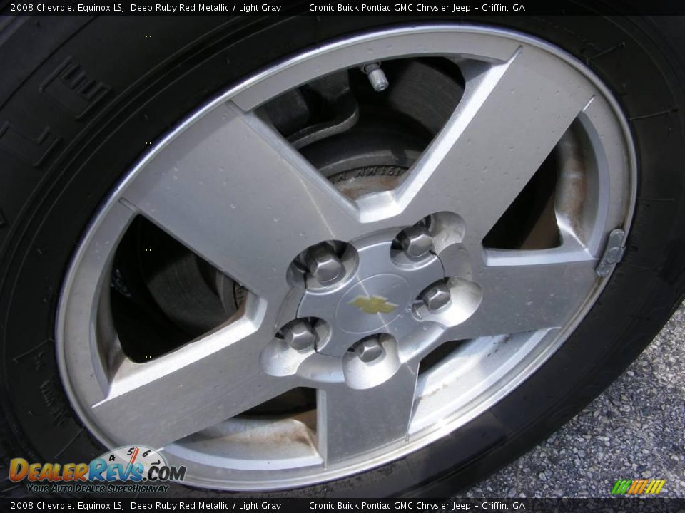 2008 Chevrolet Equinox LS Deep Ruby Red Metallic / Light Gray Photo #9