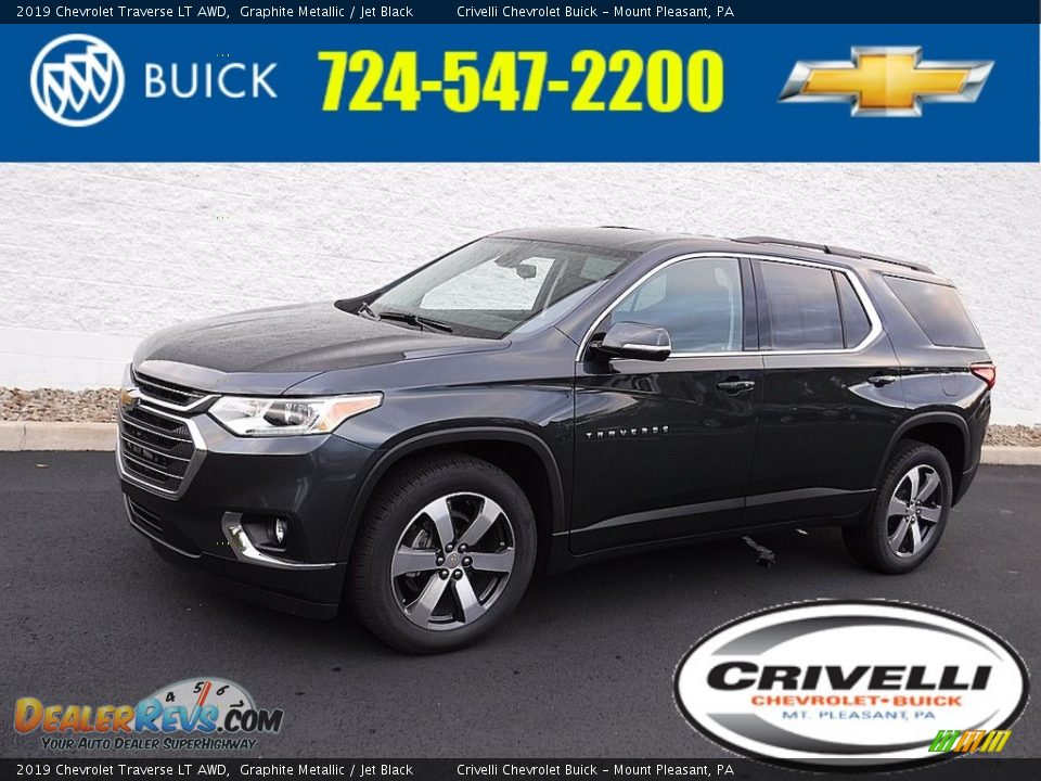 2019 Chevrolet Traverse LT AWD Graphite Metallic / Jet Black Photo #1