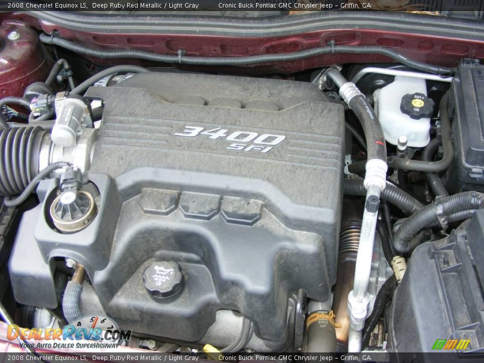 2008 Chevrolet Equinox LS Deep Ruby Red Metallic / Light Gray Photo #10