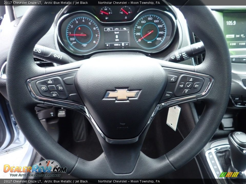 2017 Chevrolet Cruze LT Arctic Blue Metallic / Jet Black Photo #26