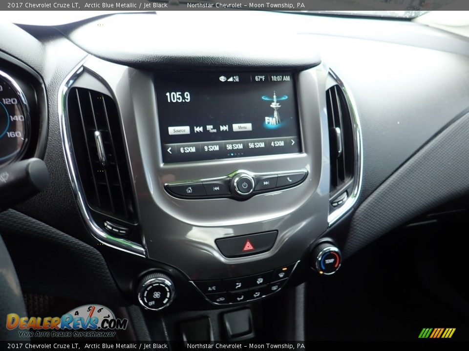 2017 Chevrolet Cruze LT Arctic Blue Metallic / Jet Black Photo #27