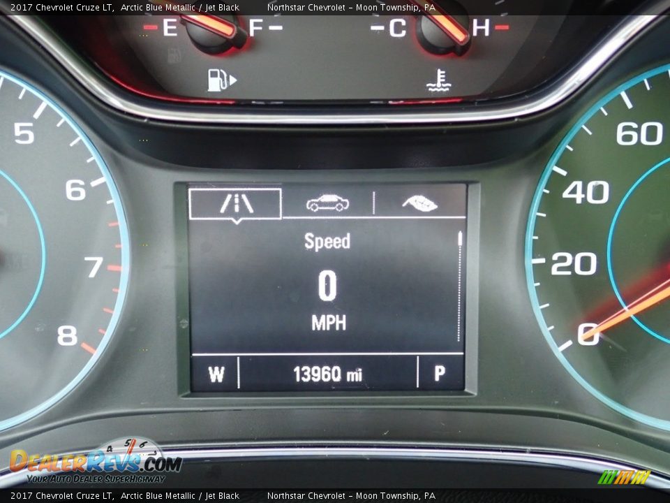 2017 Chevrolet Cruze LT Arctic Blue Metallic / Jet Black Photo #29