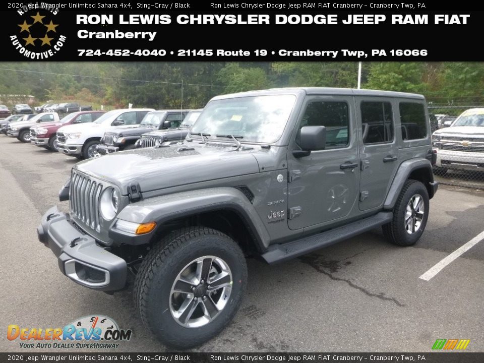 2020 Jeep Wrangler Unlimited Sahara 4x4 Sting-Gray / Black Photo #1
