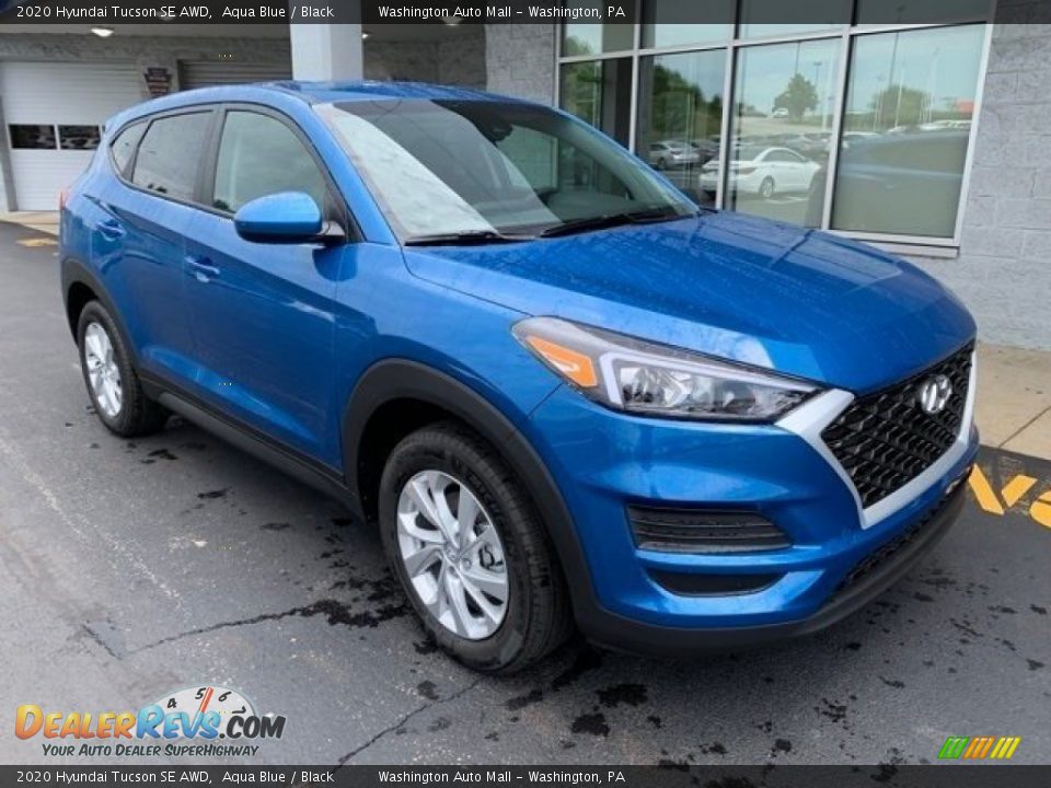 2020 Hyundai Tucson SE AWD Aqua Blue / Black Photo #2