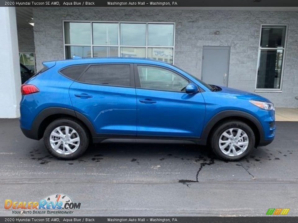 2020 Hyundai Tucson SE AWD Aqua Blue / Black Photo #3