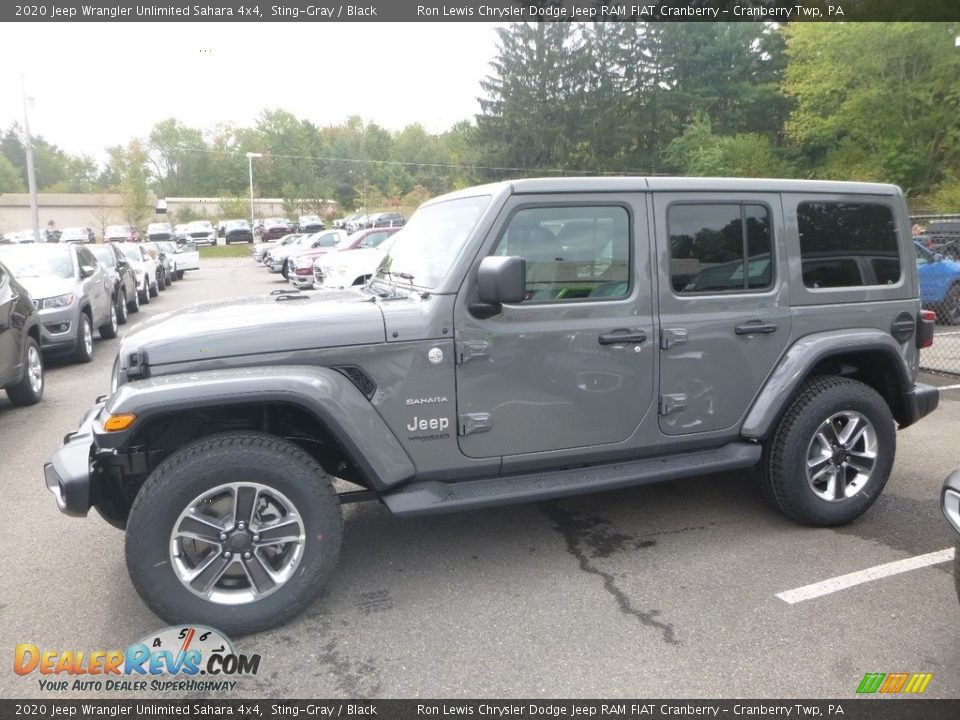2020 Jeep Wrangler Unlimited Sahara 4x4 Sting-Gray / Black Photo #3