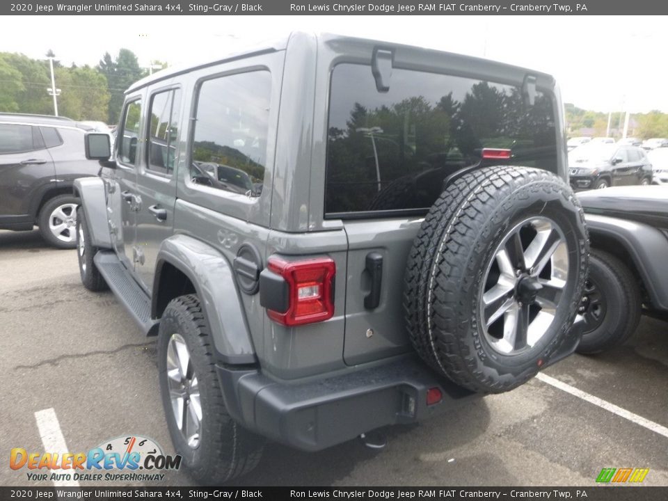 2020 Jeep Wrangler Unlimited Sahara 4x4 Sting-Gray / Black Photo #4