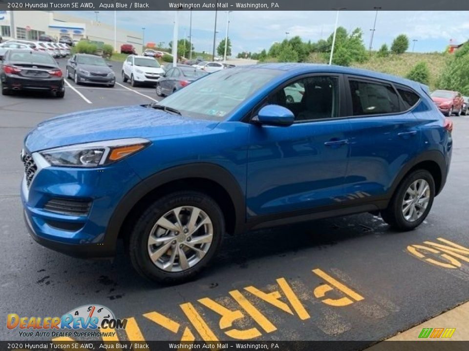 2020 Hyundai Tucson SE AWD Aqua Blue / Black Photo #7