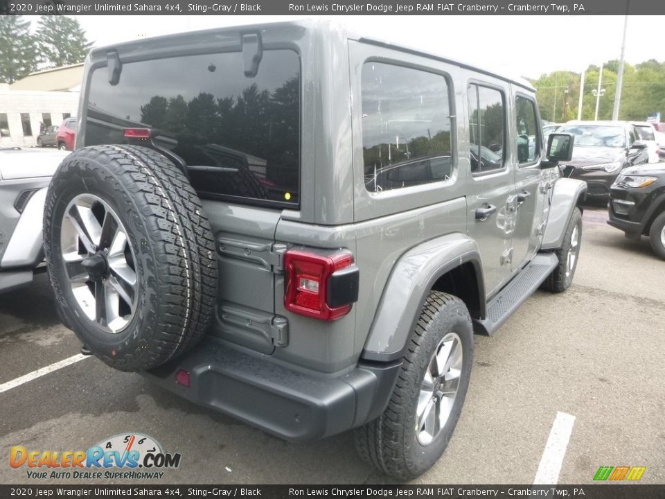 2020 Jeep Wrangler Unlimited Sahara 4x4 Sting-Gray / Black Photo #6