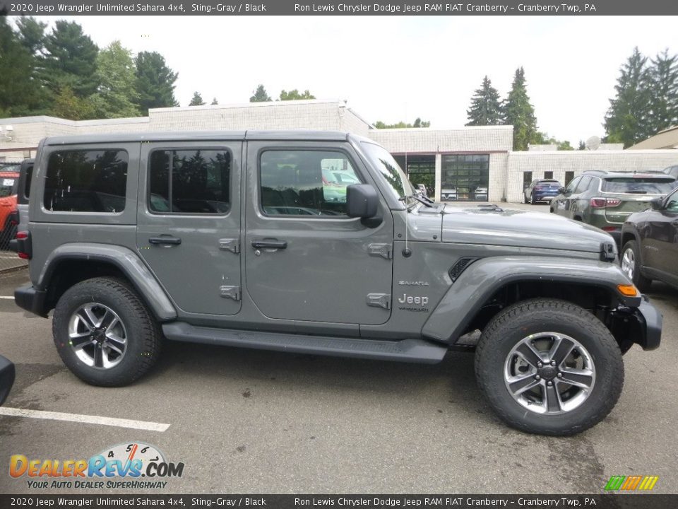 2020 Jeep Wrangler Unlimited Sahara 4x4 Sting-Gray / Black Photo #7