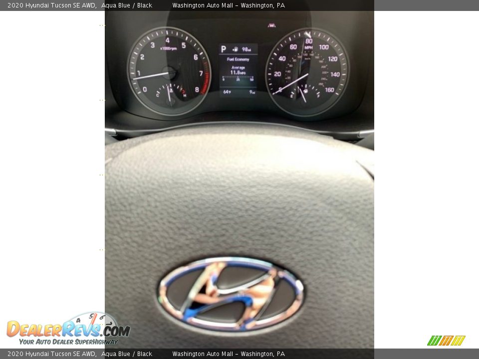 2020 Hyundai Tucson SE AWD Aqua Blue / Black Photo #31
