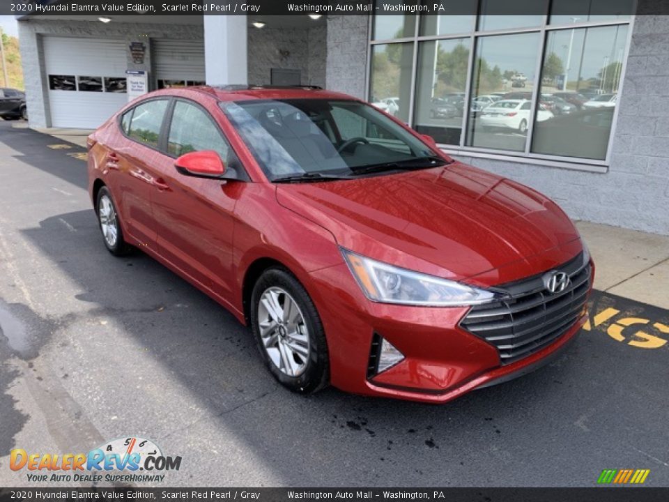 2020 Hyundai Elantra Value Edition Scarlet Red Pearl / Gray Photo #2