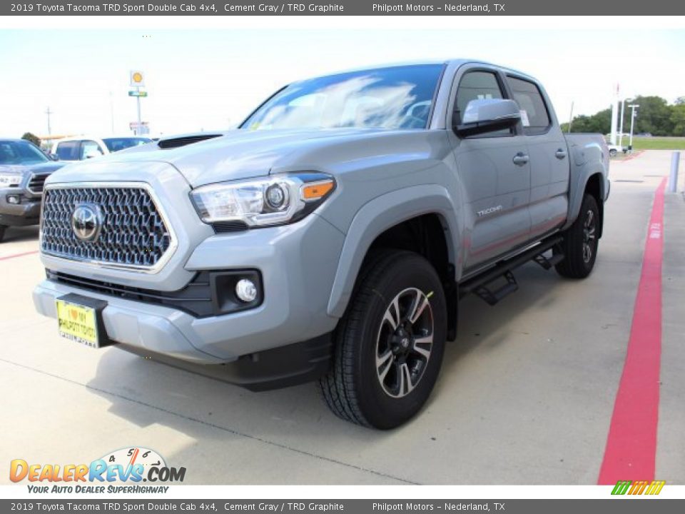 2019 Toyota Tacoma TRD Sport Double Cab 4x4 Cement Gray / TRD Graphite Photo #4