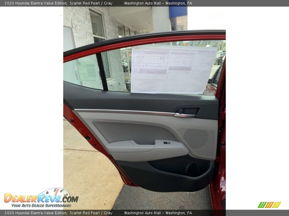 2020 Hyundai Elantra Value Edition Scarlet Red Pearl / Gray Photo #17
