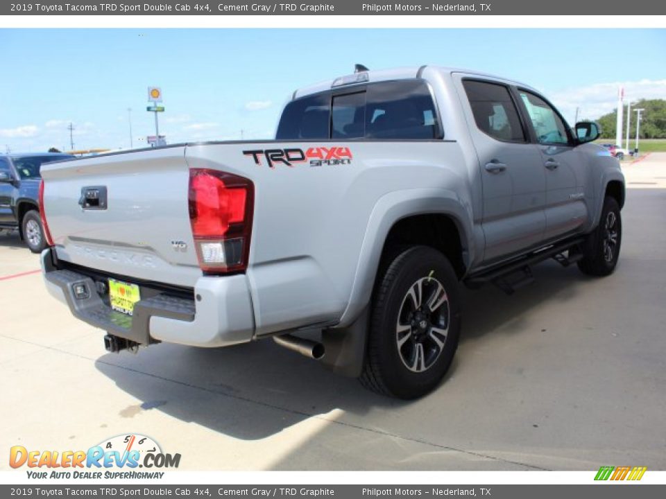 2019 Toyota Tacoma TRD Sport Double Cab 4x4 Cement Gray / TRD Graphite Photo #8