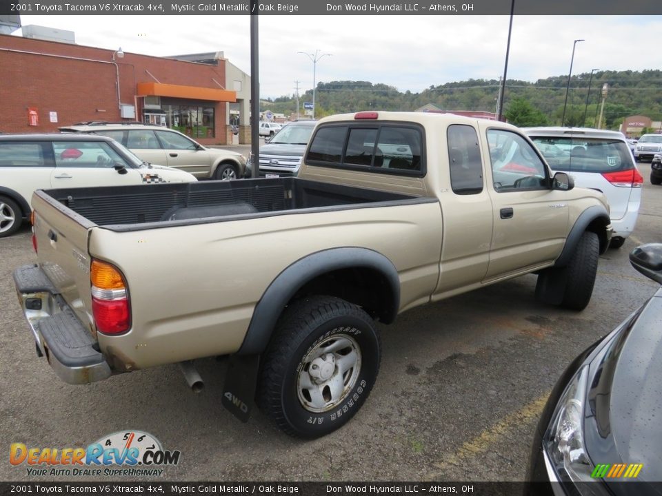 2001 Toyota Tacoma V6 Xtracab 4x4 Mystic Gold Metallic / Oak Beige Photo #13