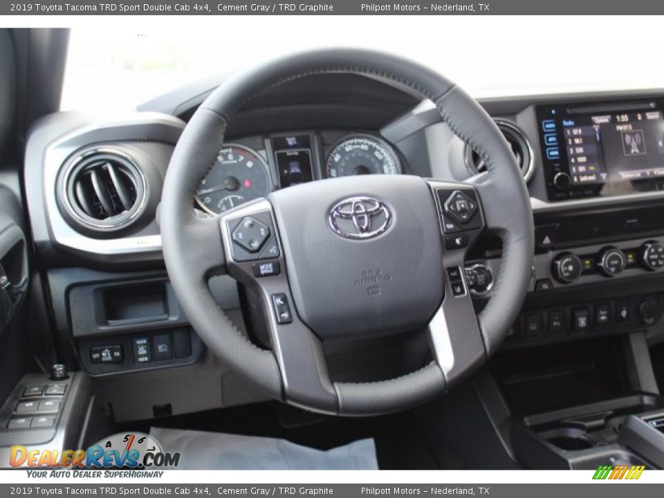 2019 Toyota Tacoma TRD Sport Double Cab 4x4 Cement Gray / TRD Graphite Photo #22