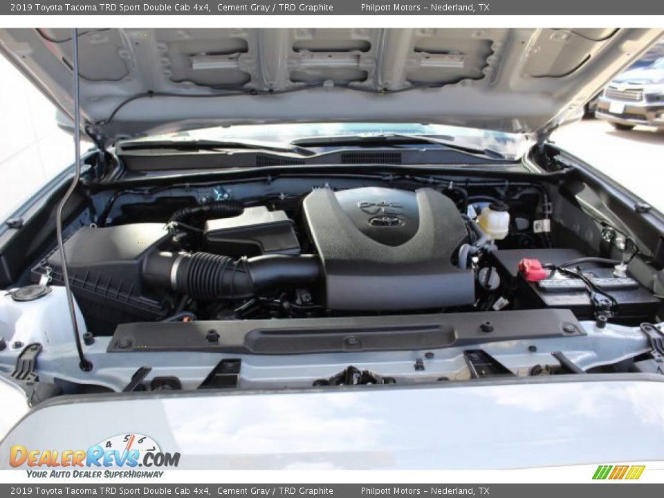 2019 Toyota Tacoma TRD Sport Double Cab 4x4 Cement Gray / TRD Graphite Photo #24