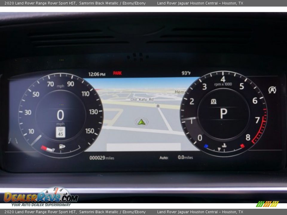 2020 Land Rover Range Rover Sport HST Santorini Black Metallic / Ebony/Ebony Photo #13