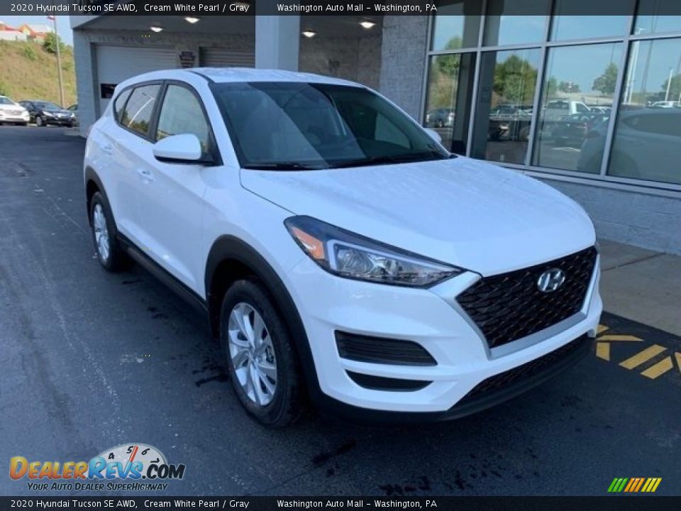 2020 Hyundai Tucson SE AWD Cream White Pearl / Gray Photo #2